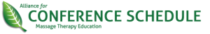 AFMTE - Massage Therapy- Conference Schedule