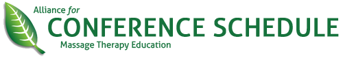 AFMTE - Massage Therapy- Conference Schedule
